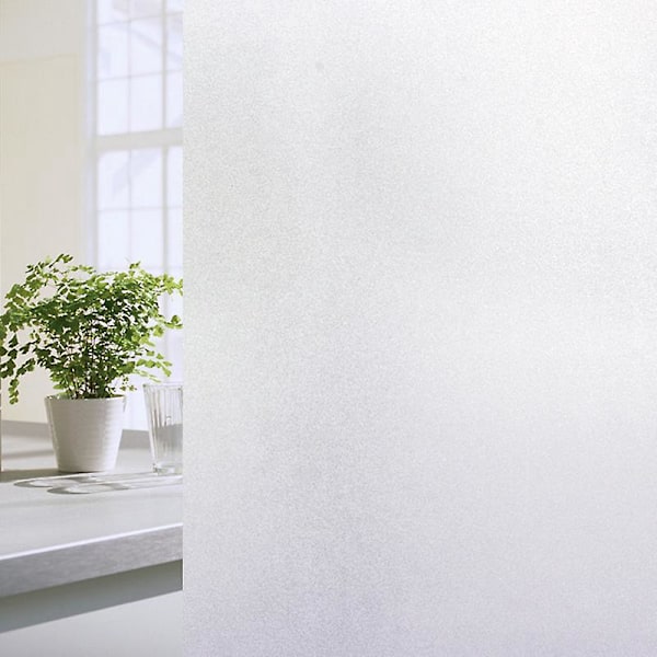 Läpinäkymätön Ikkunakalvo Itsekiinnittyvä Ikkunan Yksityisyyskalvo, Staattisesti Kiinnittyvä Himmeä Lasikalvo 45 x 200cm Ei Liimakalvoa Anti UV Yksityisyyssuoja Wi