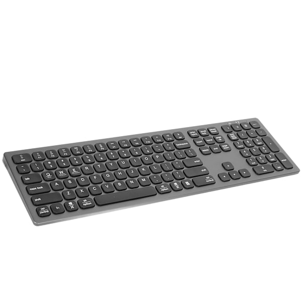 Bluetooth-tastatur med numerisk tastatur Sklisikre puter 110 taster Tynt kontortastatur for OS X for Windows for Android