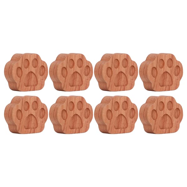 8 stk. æterisk olie bil diffuser kattepoteform enkel kompakt palisandermateriale naturlig stil aroma diffuser