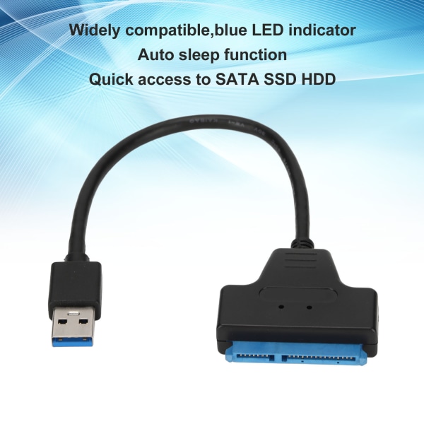 USB3.0 til SATA-adapter Understøtter UASP USB3.0 SATAIII-harddiskadapter til 2,5 tommer 3,5 tommer SATA-interface-harddiske