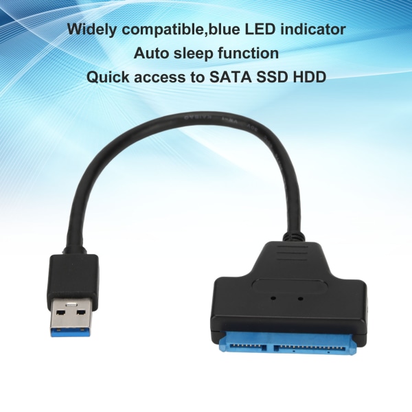 USB3.0–SATA-sovitin Tukee UASP USB3.0 SATAIII -kiintolevysovitinta 2,5 tuuman 3,5 tuuman SATA Interface -kiintolevyille