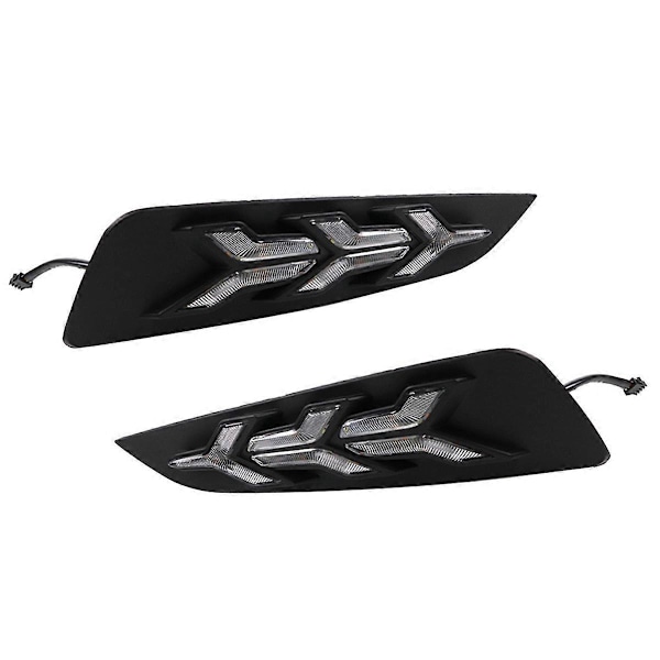 Til MG6 MG 6 17-19 LED Tågelygte Blinklys, Gul+Hvid+Blå