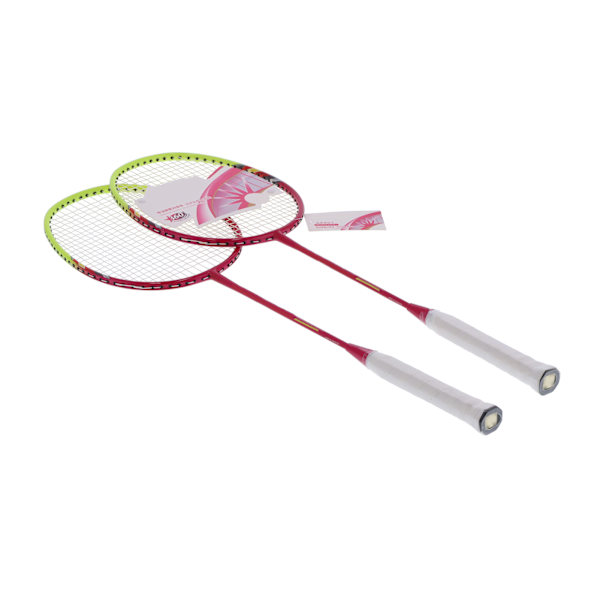 2 Badmintonracketar för spelare, lätta racketar i kolfiber för vuxna med bärväska