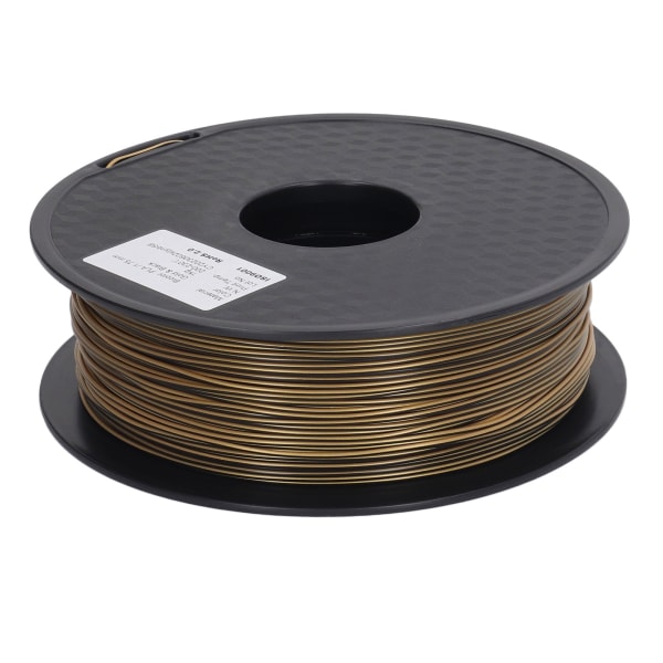 3D-skrivarfilament Guld Svart Dubbelfärgad Extrudering Filament PLA Silkestryck Förbrukningsvara 30‑45mm/s