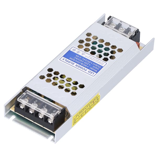 LED strømforsyning byttedriveradapter ultratynn lang stripe transformator lysboks reklame (WCB24V60W)