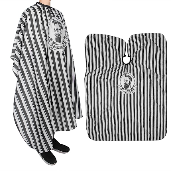 Hårfarging Hårklipp Klut Frisørforkle Styling Frisør Skjønnhetssalong Tilbehør Verktøy Svart Hvit Stripe