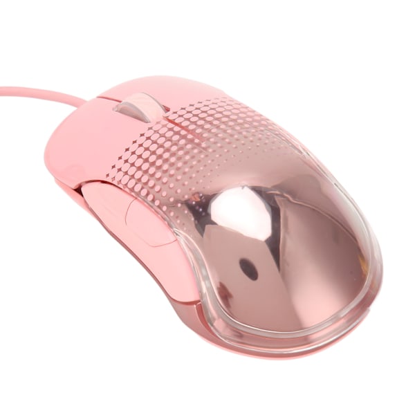 Kablet USB Gaming Mus Dazzling Jenter Søt Rosa Mekanisk Datamus for Hjemmekontor