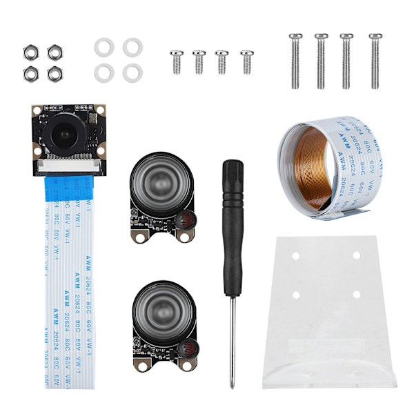Yökuvauskamera-moduulin kameran objektiivisarja Raspberry Pi 3B+/3B/2B/B+/ZERO 1.3/ZERO W