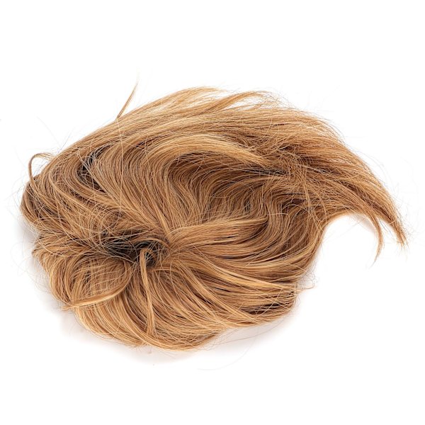 Slarvig Bun Faux Hårpiece Elastisk Tovig Uppdo Hår Extensions Ponytail Hårpieces för KvinnorQ17-86/10#