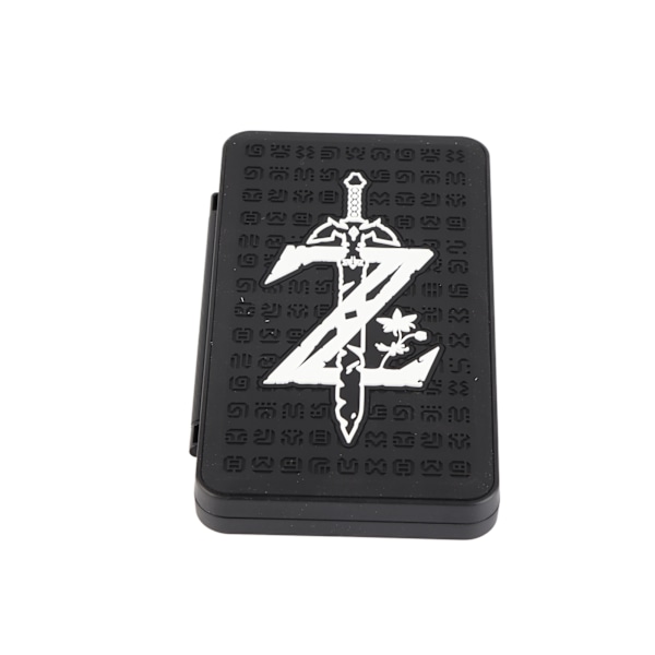 Spillkortveske 24 spor 3D-preging Magnetisk bærbar Ekstra stor spillveskeholder Organisering for Switch Zelda Z