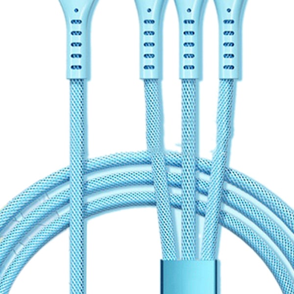 3 in 1 nopea latauskaapeli nailonpunos 66W tehokas yleissovitin IOS:lle, Androidille ja Type C:lle Frozen