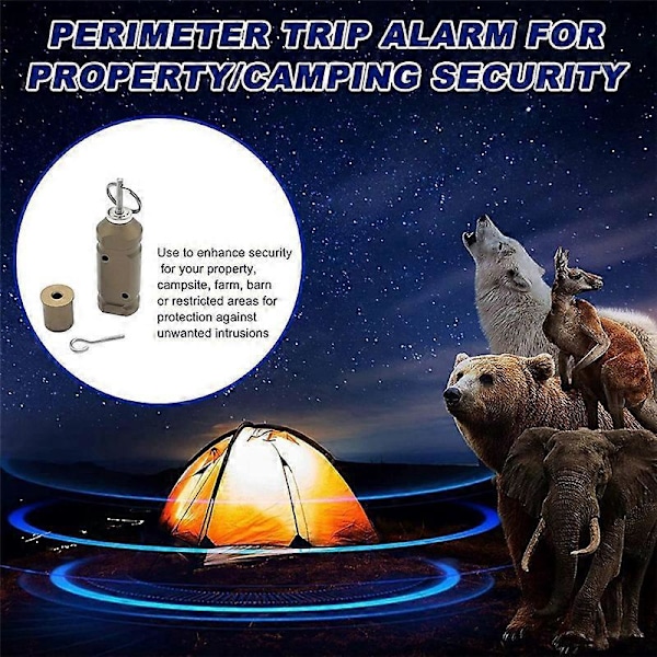 Perimetertur-alarm for camping og sikkerhetseiendom (E)