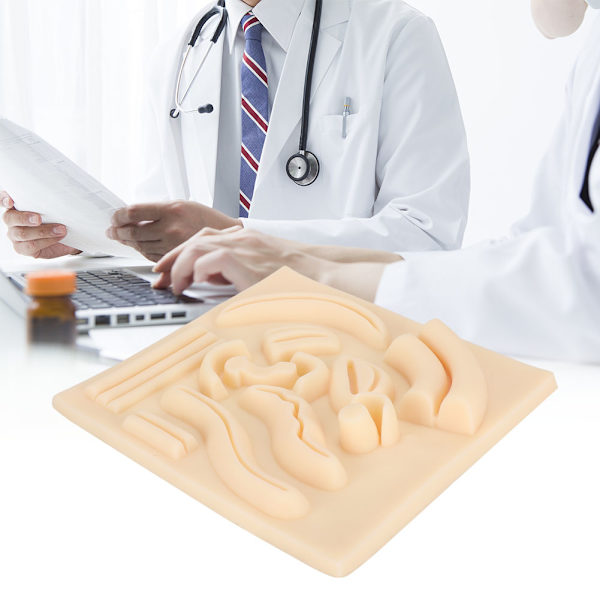 Laparoskooppinen simulaatioompelu 3D-silikonimoduuli Kirurginen ihoommel opetusesittelyyn