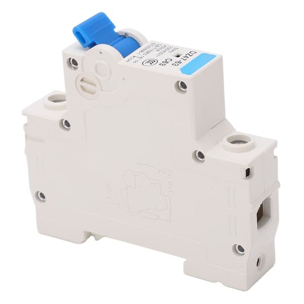 Miniatyr effektbryter 1P strømisolator DIN-skinne 4500A brytekapasitet AC 230V 400V 63A
