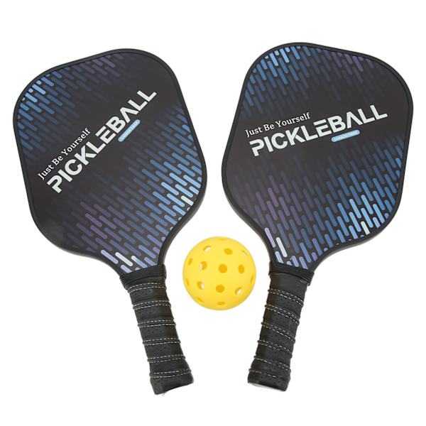 LEIJIAER Pickleball-utrustning Kolfiber med förvaringsväska Pickleball 2 paddel och 4 bollar set för utomhussporter