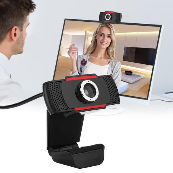 USB Konference HD Webcam Kamera med Mikrofon til Desktop Laptop Computer