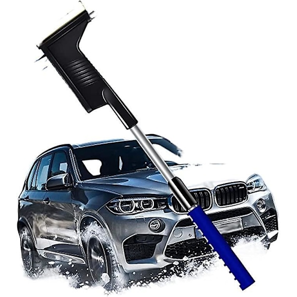 Isskraper Isskrape Bilspade Snøfjerning Bilvindusvisker Snø Is Bilskrape og Børste Snøkostverktøy Snøbilskrape for Lastebil, SUV,