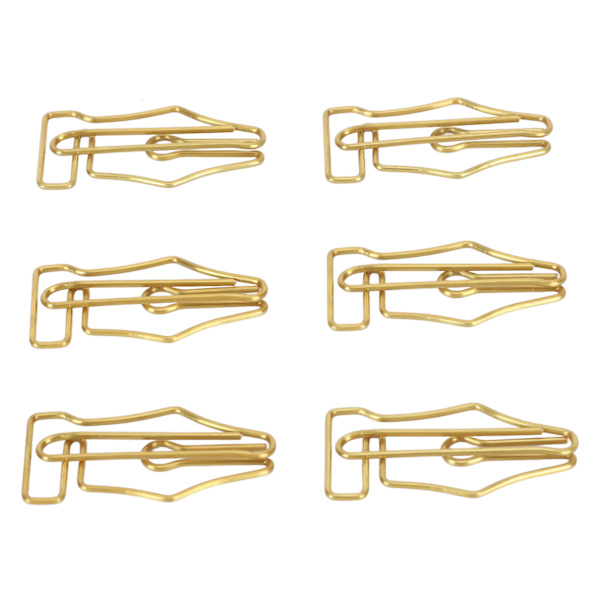 100 stk Fancy papirclips Store plastikbeklædte tråd Multi Purpose Pen-formede papirclips til hjemmeskolekontoret
