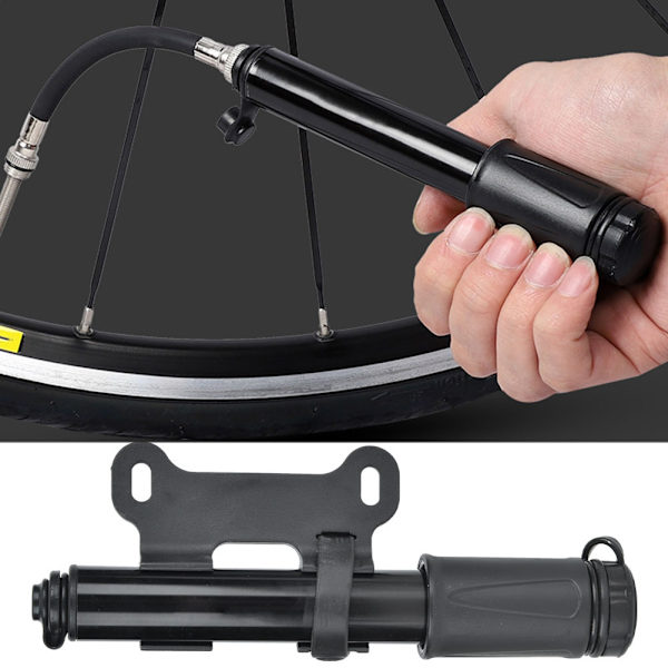 100PSI minicykelpump Bärbar högtryckscykelbasketpump med mjukt rör