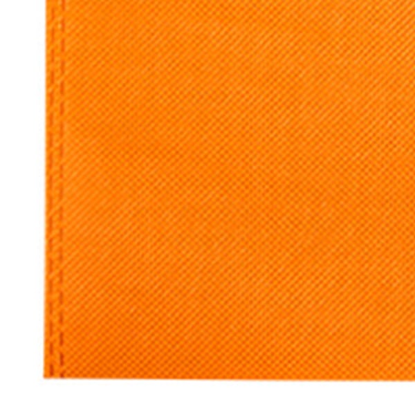 50 stk. utstansede bæreposer i non-woven materiale, miljøvennlige flate toteposer i non-woven stoff, oransje 25x35cm/9.8x13.8in