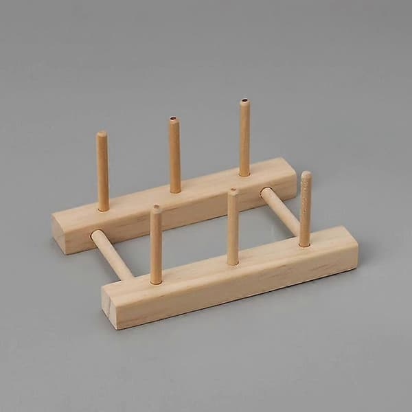 Treholder for tråd, sy- og broderitrådstativ og organisator, trådstativ white,blue
