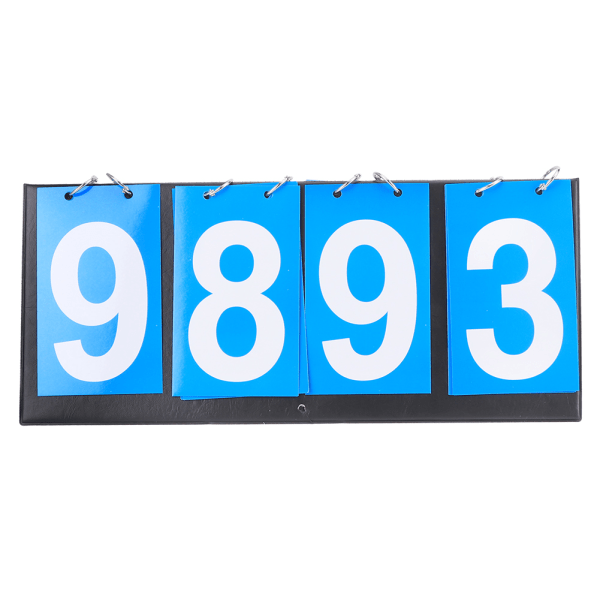 4-cifret scoretavle sportskonkurrence score keeper til bordtennis basketball badminton blå