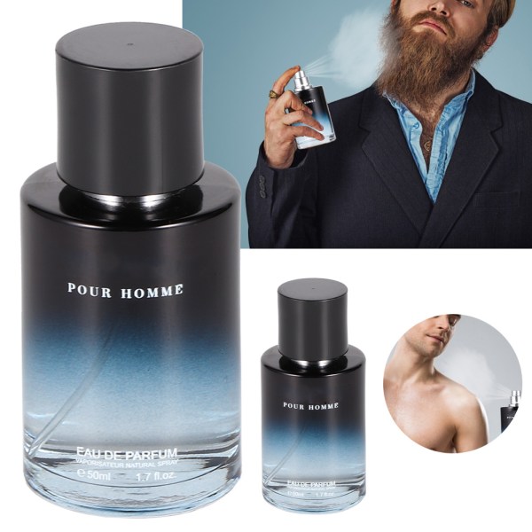 50ml*2 Menn Lemon Front Note Parfyme Langvarig Duft Parfyme