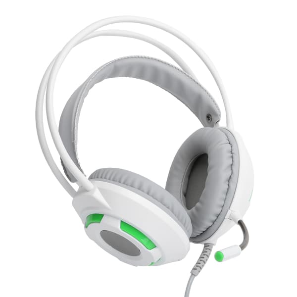 AJAZZ Kablet Headset Over-Ear Støjreducerende Gaming Hovedtelefoner med 3,5 mm Interface AX120 (Hvid)