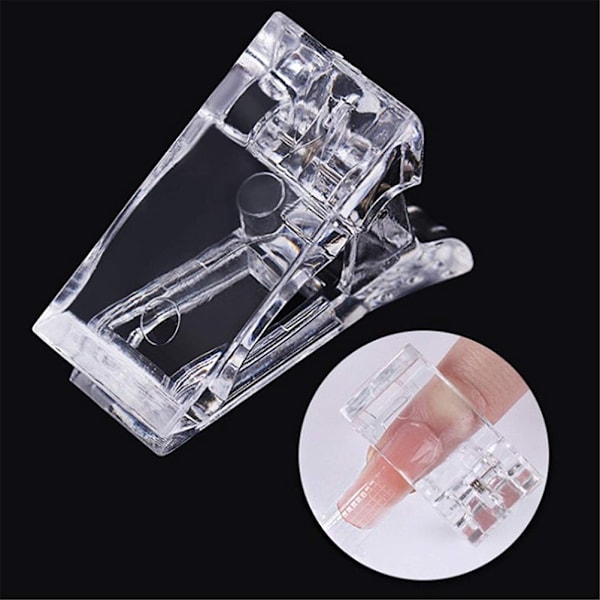 5 stk Neglespidsclips til hurtig opbygning af gel negleformer Negletipsclips til fingernegleforlængelse UV Builder-klemmer Manicure Nail Art Tool