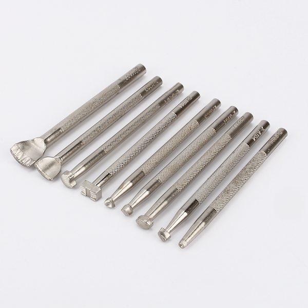 9 kpl Nahkatyösatulan valmistustyökalut Craftool Carving Set