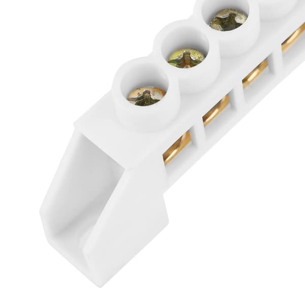 10 st 5-håls bryggdesign elektrisk distributionskabel skruv mässing kopplingsplintar
