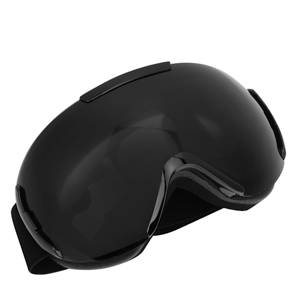 Ski- og snowboardbriller med dobbeltlagslinser, antidug og UV-beskyttelse, snebriller til voksne (sort)