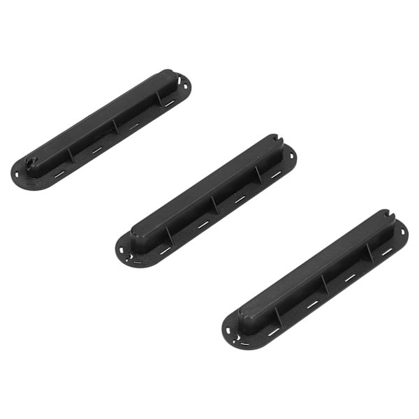 3 st/set Surfbräda Roder Groove Plast Fenad Box Plug Fen Plug Bas med SkruvarSvart
