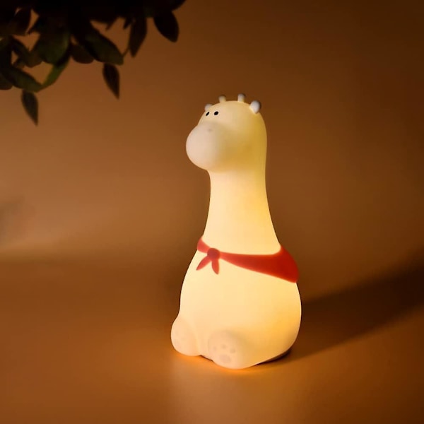 Børne- og baby-natlampe Silikone Giraf Natlampe USB Sengelampe Ideel Børneværelsesgave Fødselsdag Pige - Dreng kawaii værelsesindretning