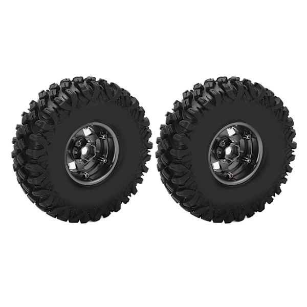 2 kpl/setti 1,9 tuuman 120 mm:n pyörän vanteet renkaat Axial SCX10 D90 F350 1/10 RC-autojen päivitysosiin titaaninmusta