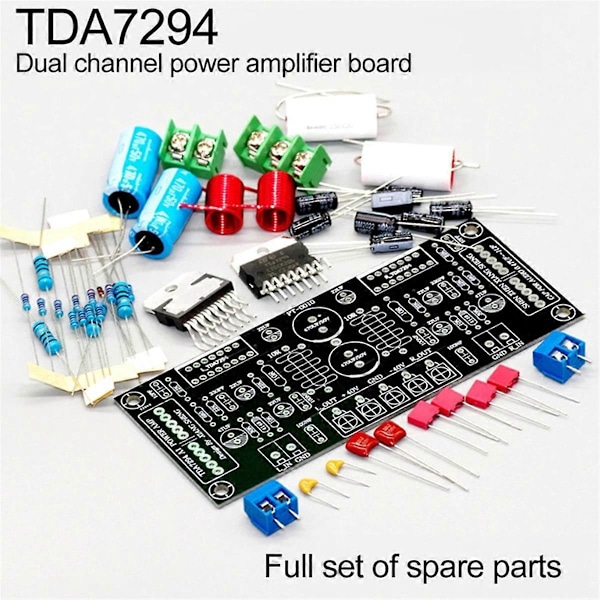 TDA7294 100W+100W Dual-Channel Audio Forstærker Board færdig