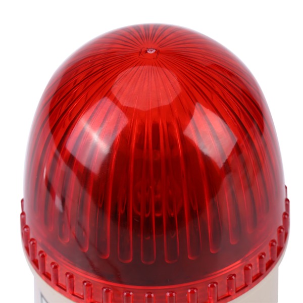 1 stk. AC 220V 15W LED Blitz Stroboskoplys Advarselslampe Industri Maskinværktøj Rød