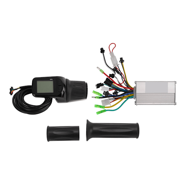 48/60V 350W Elektrisk cykel borstlös motorstyrenhet 886 LCD-displaypanel kit med reservvridgrepp