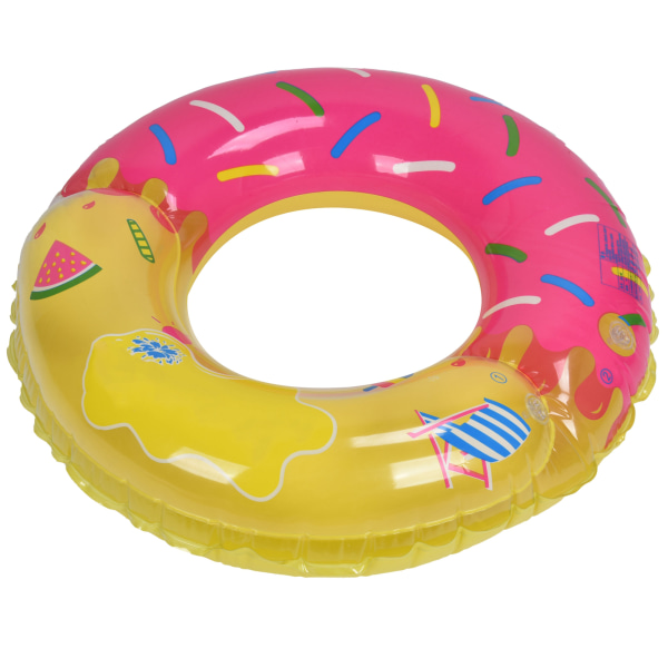 Oppustelig svømmering Farverig PVC børne svømmecirkel til swimmingpool ved havet