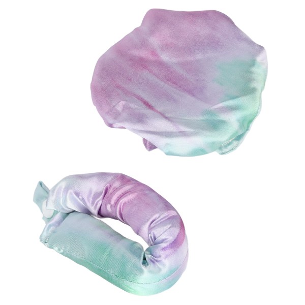 Heatless Curler Tie Dye Kannettava Pehmeä Satiini Heatless Curling Tangon pääpanta Night Home Purple