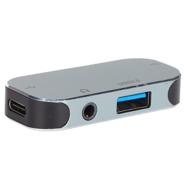 USB C-adapter universell USB C til 3,5 mm lydadapter hodetelefonkontakt ladeadapter