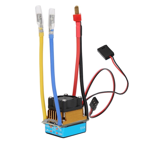 320A vedenpitävä BEC elektroninen nopeudensäädin ESC tuulettimella 1/10 RC autoveneeseen