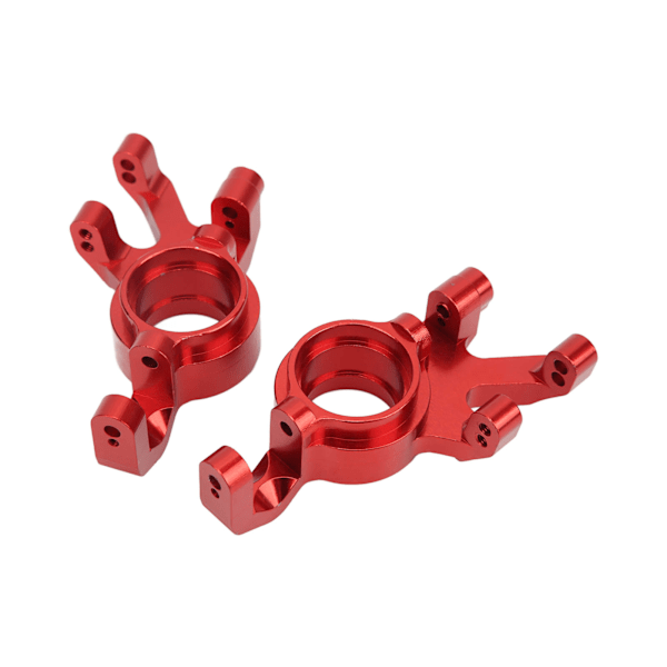 2 set RC aluminium främre styrknutar styrknuckle block för Traxxas 1/5 RC bil uppgraderingsdelar röd