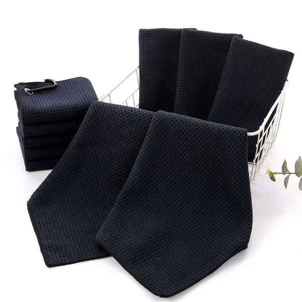 5 kpl mikrokuitupyyhe koukulla puhdistaa mailat pallot kädet pyyhe 30x30cm