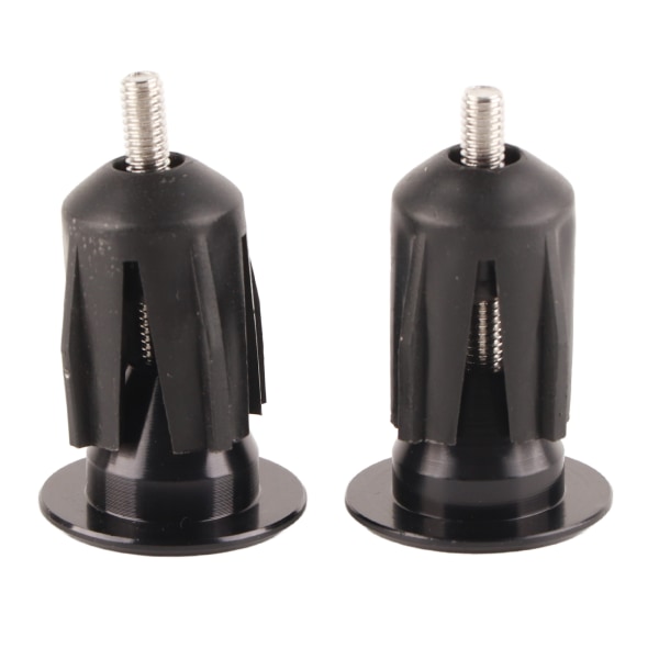 1 Par Cykel Cykel Aluminium Styregrepp Cap Plug Styre Caps End Pluggar Svart
