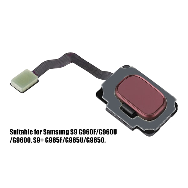 Samsung S9 G960 S9+ Plus G965 Kotipainike Sormenjälkitunnistin Flex-kaapeli Punainen