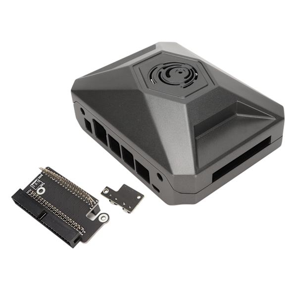 Case för utvecklingskort för Jetson Nano Professional Aluminium Skyddsskal med GPIO-adapterkort grå