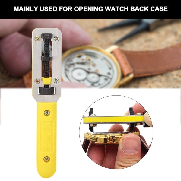 Seosteräksestä säädettävä watch takakuoren case cover watch korjaustyökalu