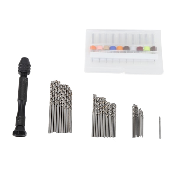 57-delad handborrbitsset stiftchuck handborr 46-delad mikrospiralborr 10-delad PCB-miniborr 0,1-1 mm
