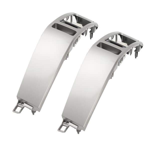 2PCS Instrumentbräda Luftventilpanel 55474‑60040 Vänster Höger Panel Ersättning För Land Cruiser Prado J120 2003‑2009 Silver